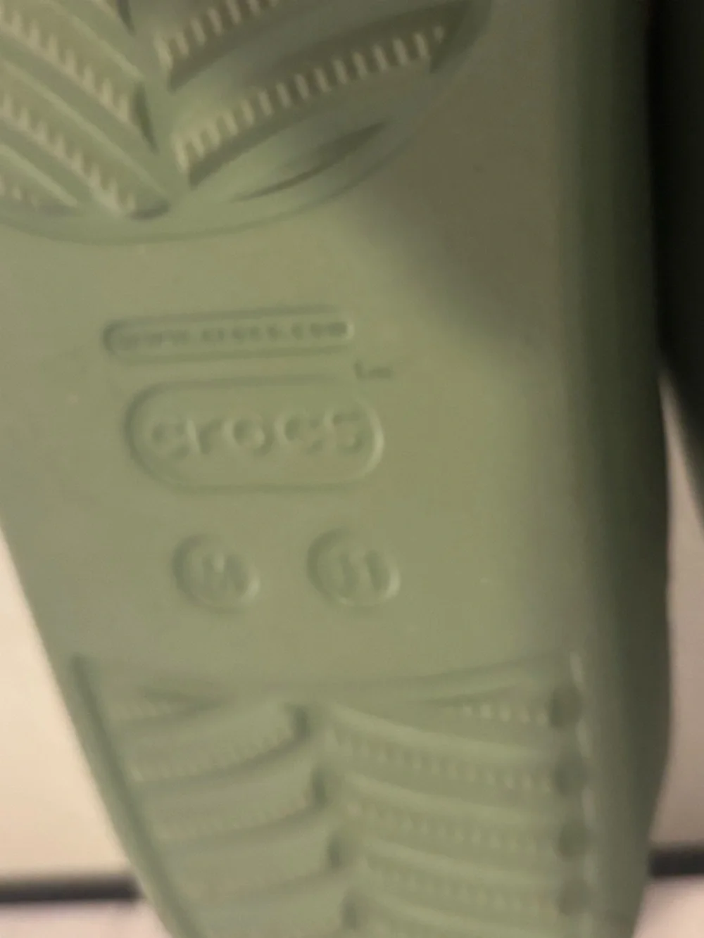 CROCS Slip-On Mule in Sage Green